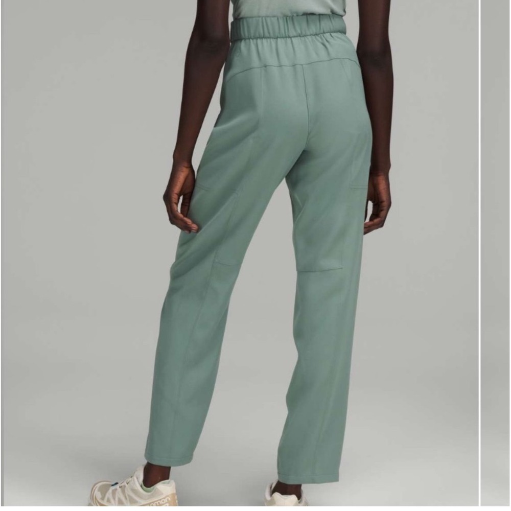 Lululemon Dynamic Days Pant *Travel WovenTidewater‎ Teal Size 28 - Picture 3 of 12